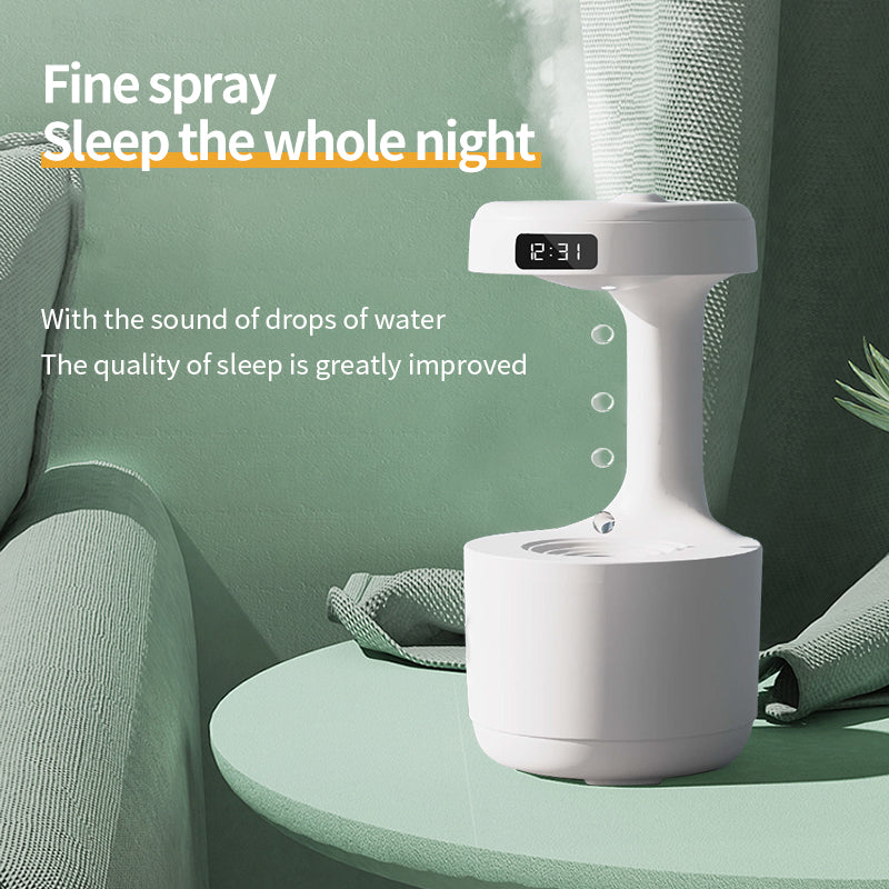 Anti-Gravity Water Drop Aroma Diffuser - USB Cool Mist Humidifier for Home, Office, Yoga & Hotel Use (800ml Capacity)