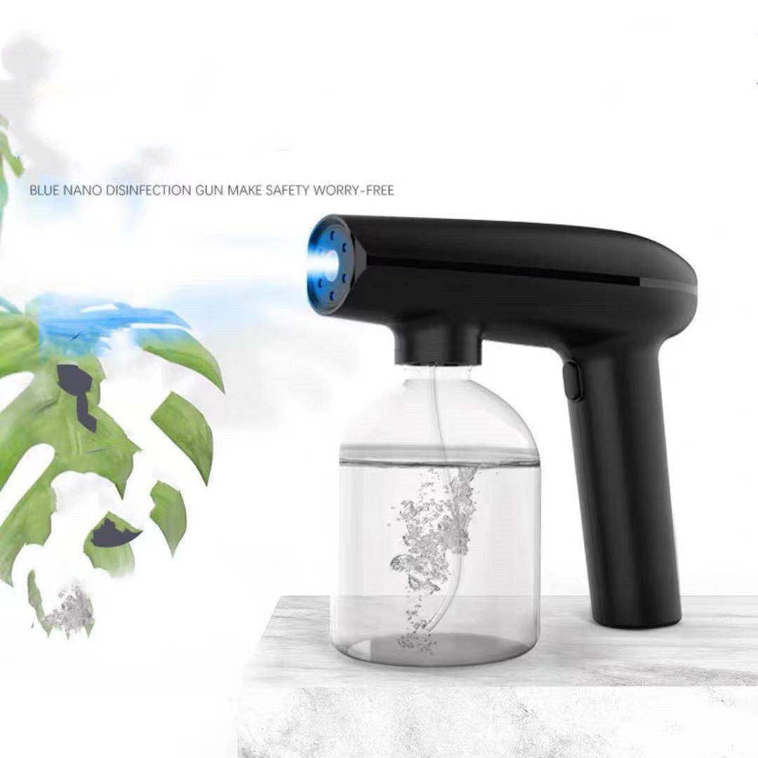 Wireless Electric Sanitizer Sprayer – Handheld Nano Steam Disinfection Gun with Blue Light | USB Rechargeable Atomizer for Home, Car & Office
