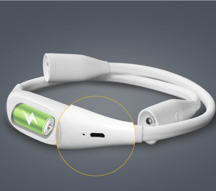 USB Dimmer Book Light – Handsfree LED Neck Reading Lamp with Adjustable Brightness, Flexible 360° Arm, and USB Rechargeable Battery