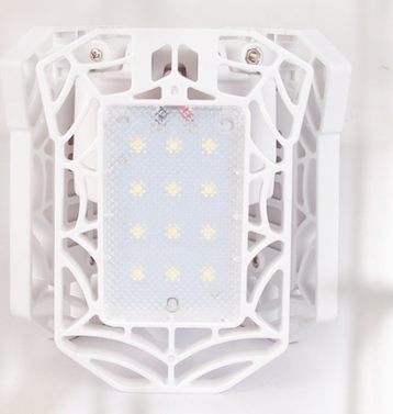 Deformable LED Garage Light | High Intensity Industrial Radar Lamp for Warehouse & Home