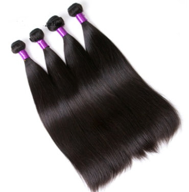Brazilian Human Straight Hair – Natural Color, 8-30 Inch, Soft & Tangle-Free