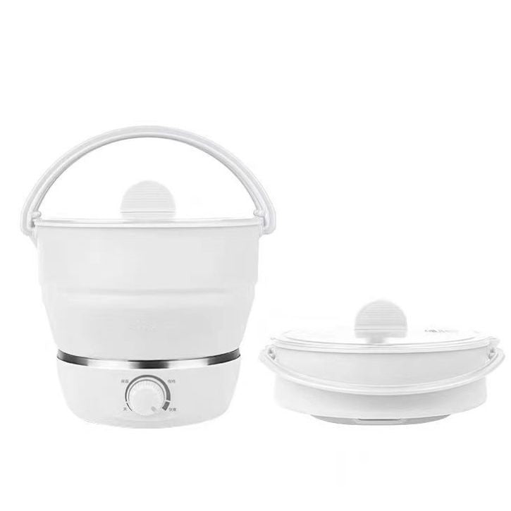 Portable Folding Electric Cooker | Multifunctional Hot Pot, Food-Grade Silicone, Mini Travel Cooker for Camping, Dorms, & Travel