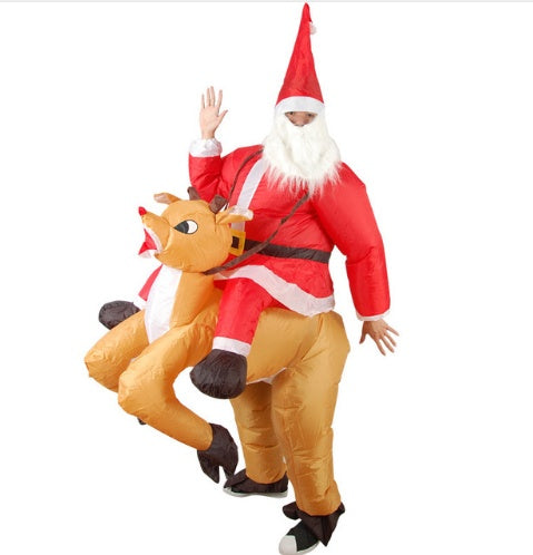 Hilarious Ride-On Inflatable Dinosaur Costume – Funny Chair Illusion Suit for Adults
