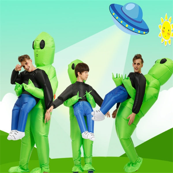 Hilarious Ride-On Inflatable Dinosaur Costume – Funny Chair Illusion Suit for Adults