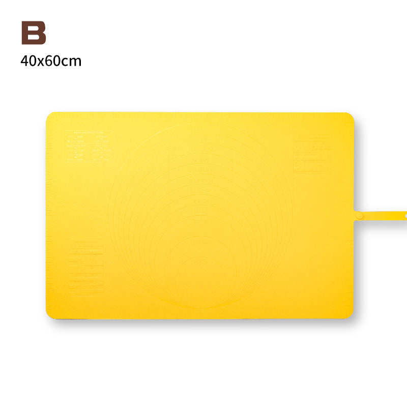 Non-Slip Silicone Dough Rolling Pad for Baking & Kneading – Large Size, Available in Yellow, Green, and Pink