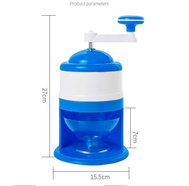 ChillMaster Household Mini Smoothie & Ice Crusher Machine - Hand-Cranked Shaved Ice Maker for Smoothies & Refreshing Treats