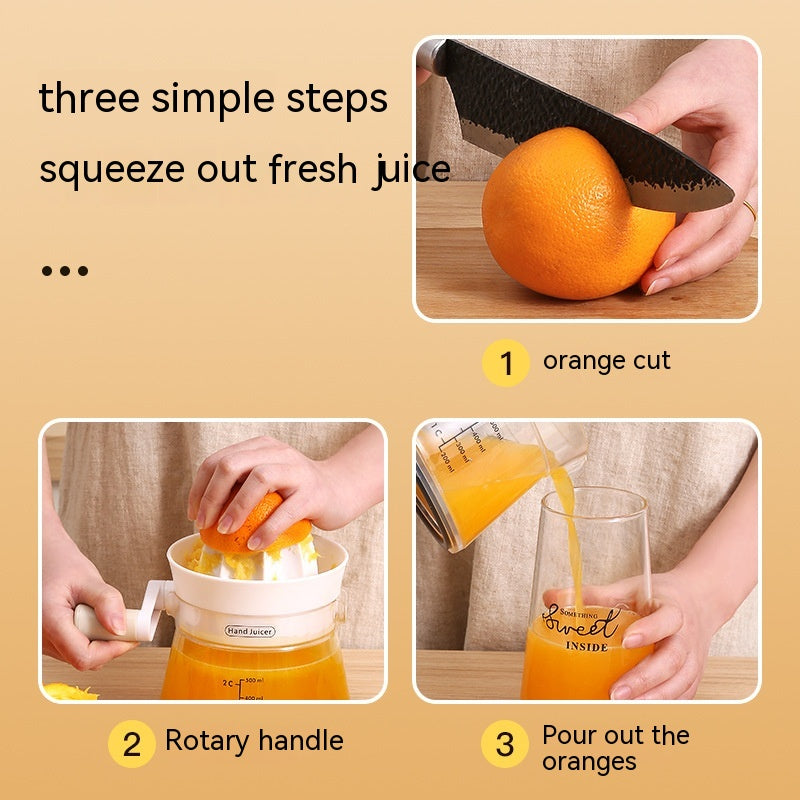 Compact Manual Juicer - Multi-Functional Kitchen Gadget for Fresh Juice