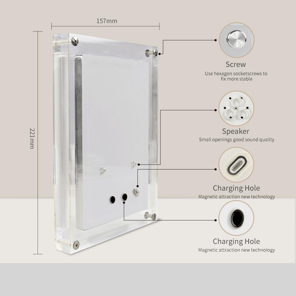 Acrylic Digital Photo Video Frame | 5-Inch & 7-Inch Battery-Powered Display