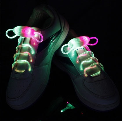 LED Glow Shoelaces for Trainers – Light-Up Sport Shoe Laces with Flashing Modes – Fibre Optic Bright Laces for Night Safety