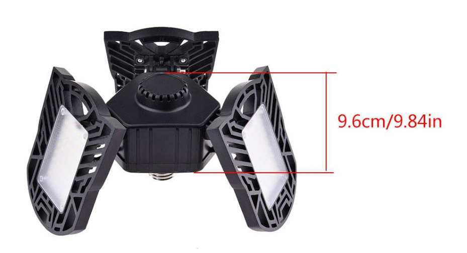 Deformable LED Garage Light | High Intensity Industrial Radar Lamp for Warehouse & Home