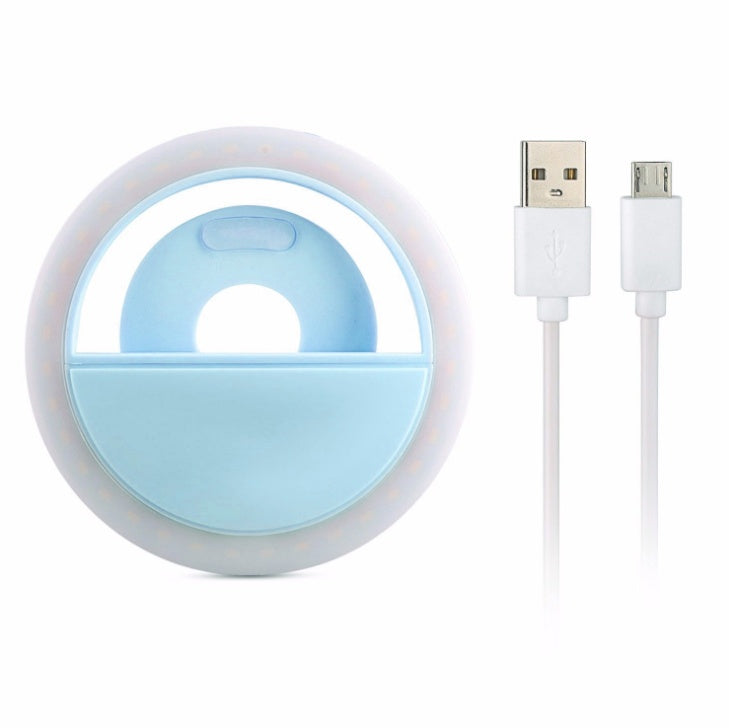 USB Rechargeable Mobile Phone Fill Light – RK12 Selfie & Beauty Ring Light for Professional Shots