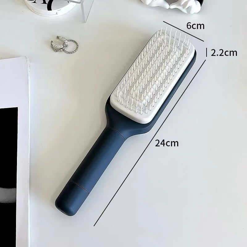 4-in-1 Self-Cleaning Hair Brush – Anti-Static Scalp Massager for All Hair Types