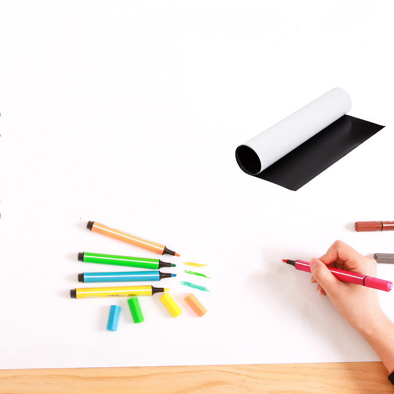 Adhesive Soft Iron Whiteboard Wall Sticker - Erasable Learning & Office Board