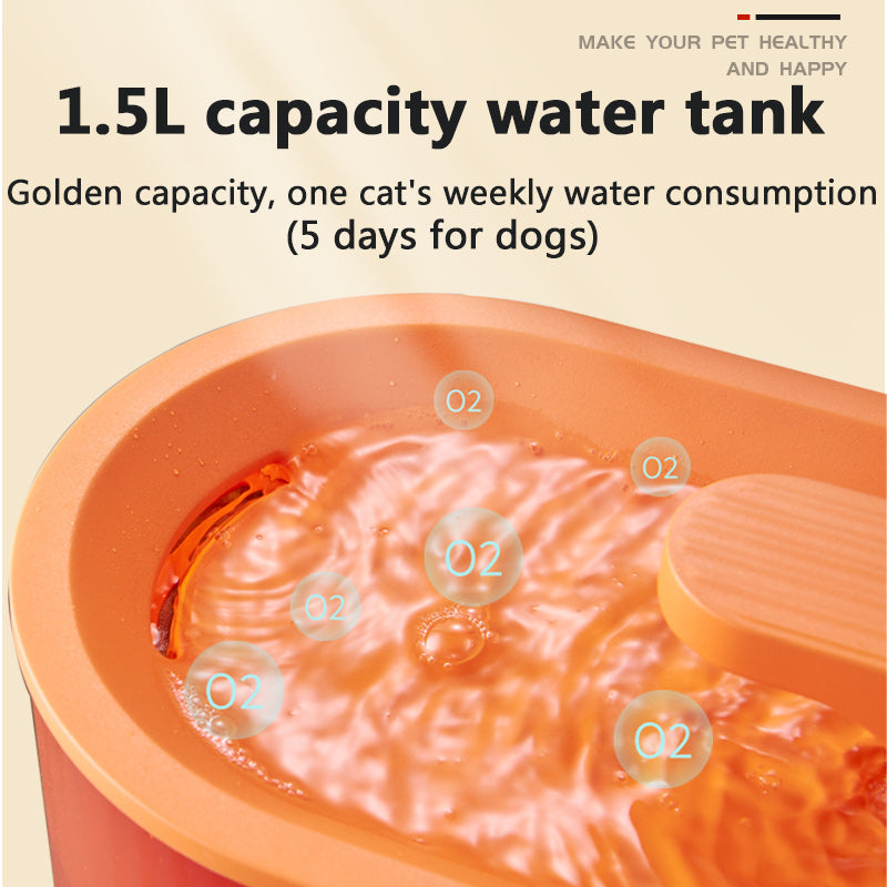 Automatic Cat Water Dispenser | Colourful Hydration Station for Cats