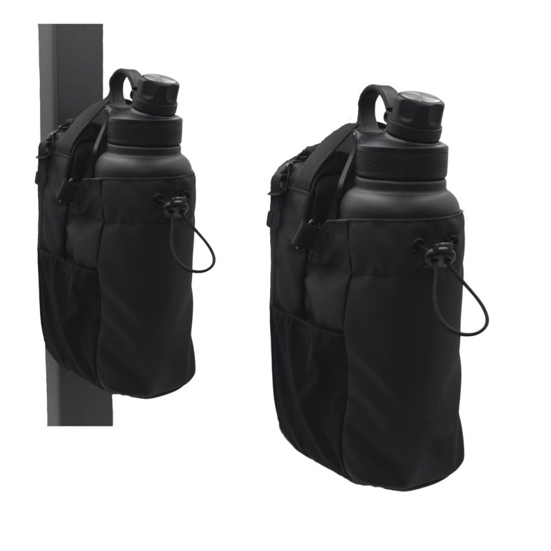 Large Capacity Magnetic Suction Portable Fitness Kettle Pannier Bag – Waterproof, Wear-Resistant, and Versatile Crossbody Storage