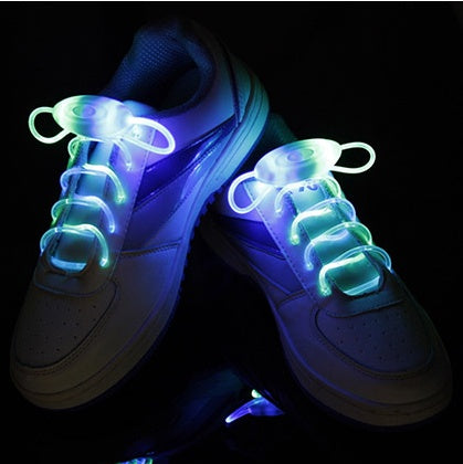 LED Glow Shoelaces for Trainers – Light-Up Sport Shoe Laces with Flashing Modes – Fibre Optic Bright Laces for Night Safety