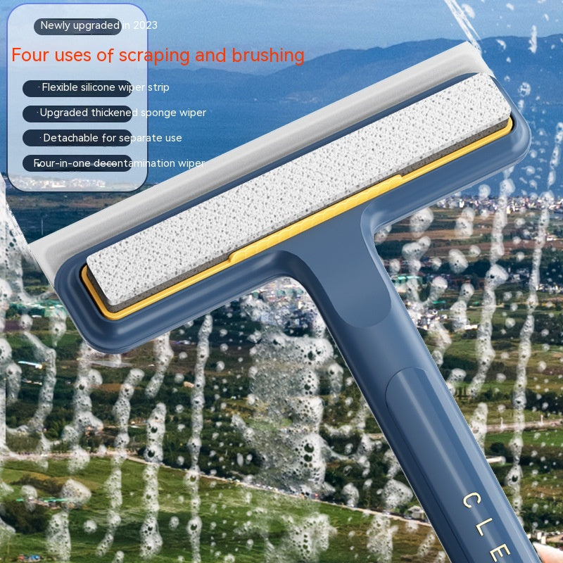 Four-in-One Double-Sided Removable Sponge Brush | Multi-Purpose Cleaning Tool