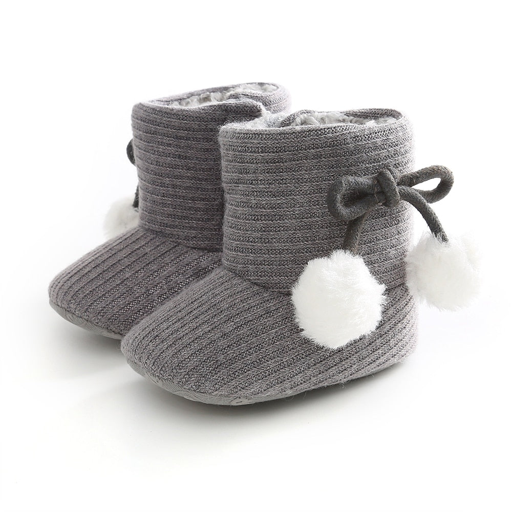Baby boots with cotton lining