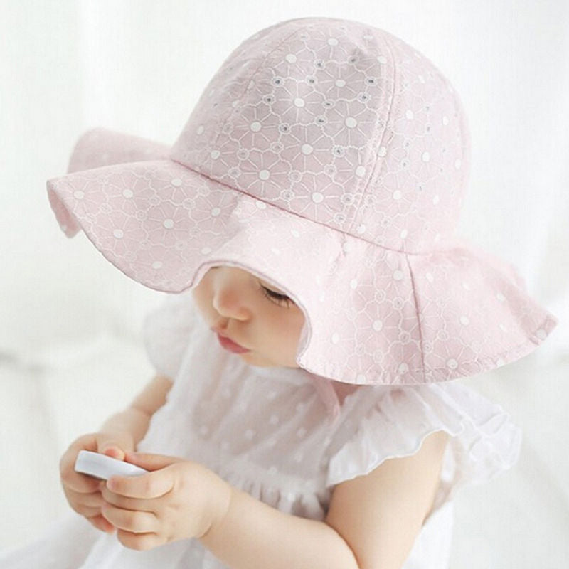 Purple baby sun hat