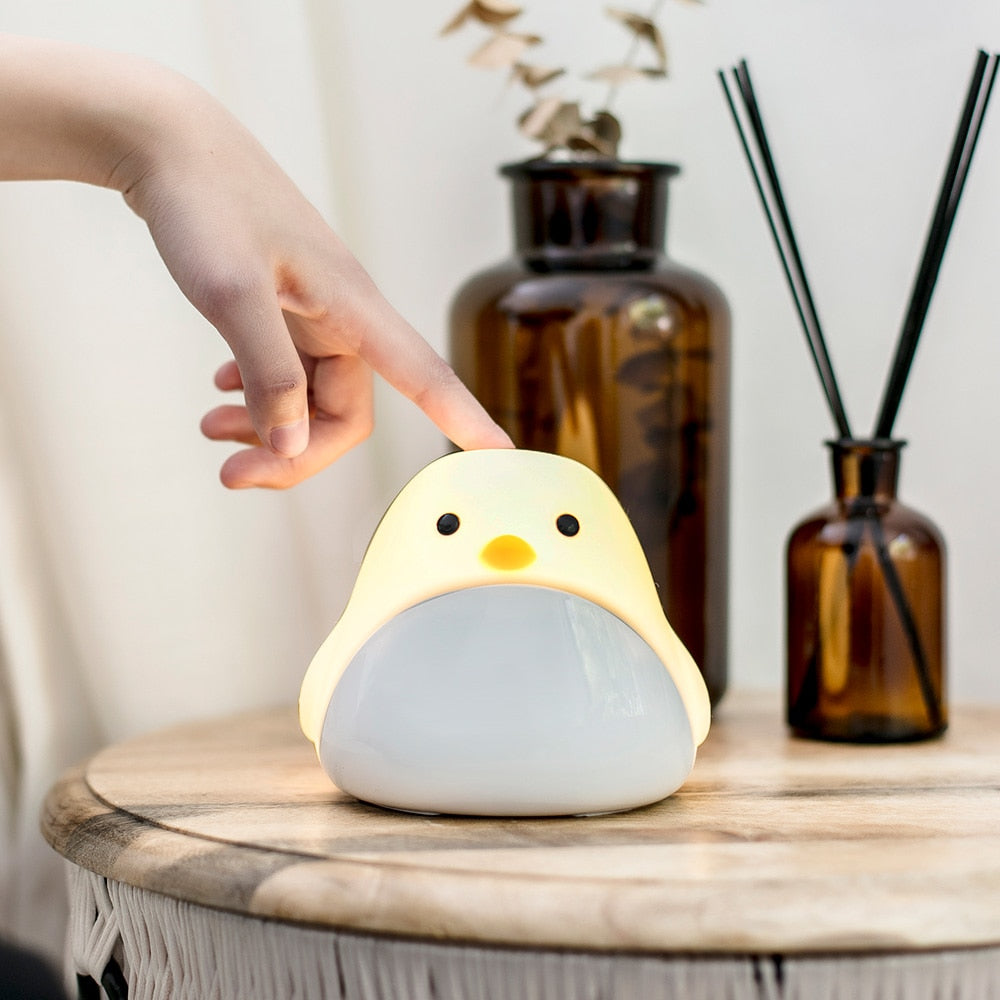 Cute bird clock with light