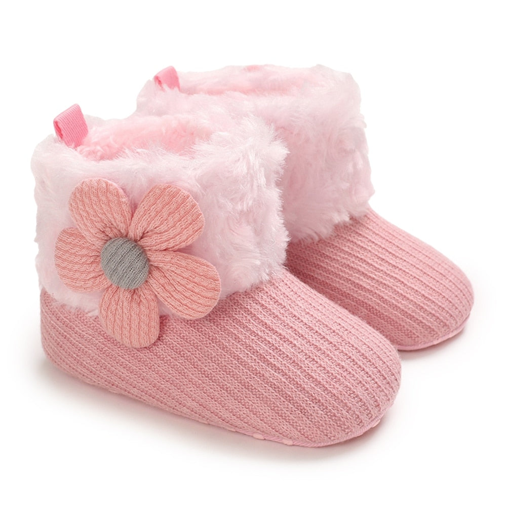 Autumn-themed baby boots