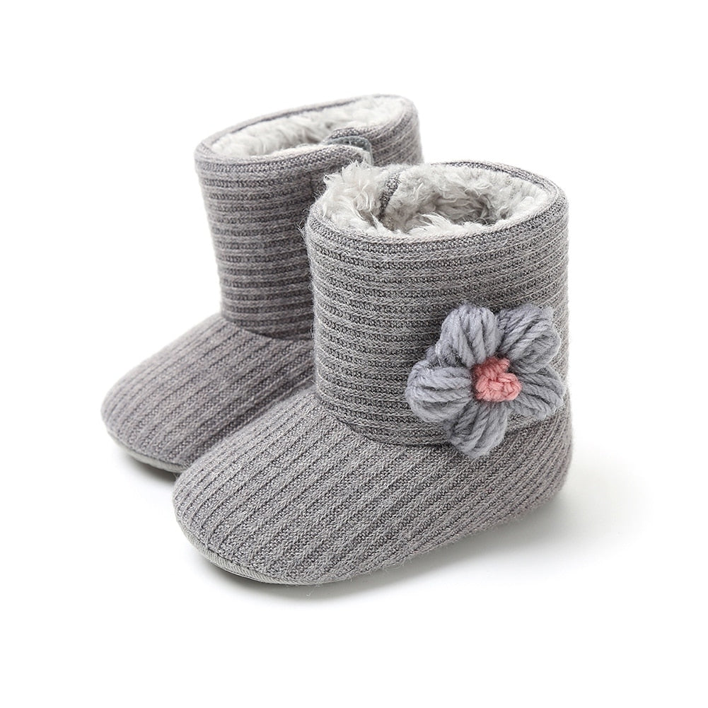 Baby boots in autumn colors