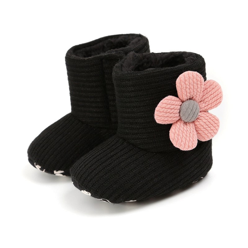 Cute autumn baby booties