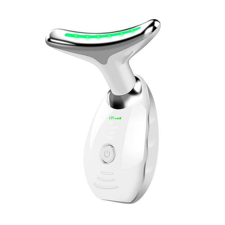 Neck Face Beauty Device – LED Photon Therapy Skin Tightening Massager for Anti-Wrinkle, Double Chin Reduction & Lifting – Portable Skin Care Tool for Face & Neck
