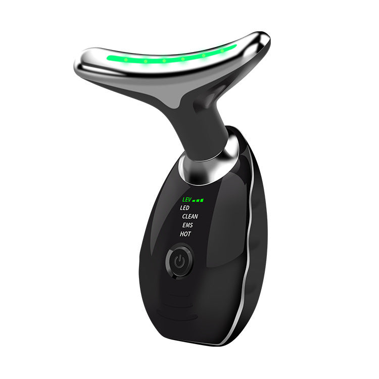 Neck Face Beauty Device – LED Photon Therapy Skin Tightening Massager for Anti-Wrinkle, Double Chin Reduction & Lifting – Portable Skin Care Tool for Face & Neck