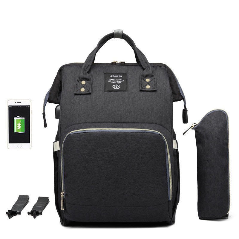 "Large Diaper Bag for All Baby Needs"