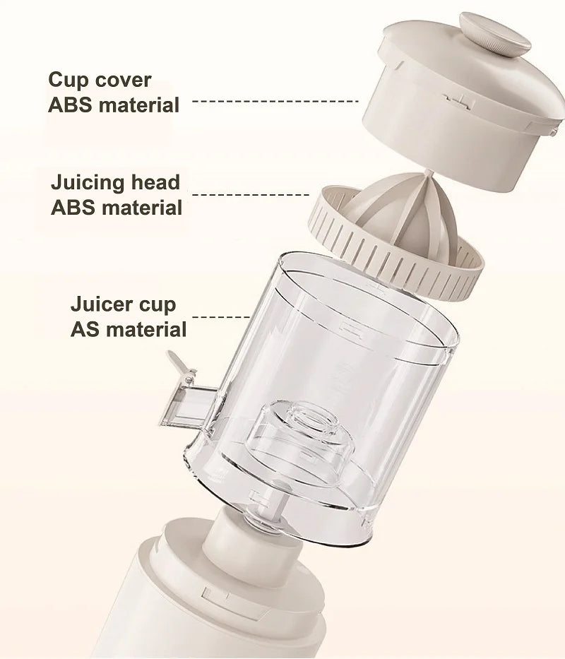 Wireless Portable Electric Juicer – USB Rechargeable Mini Citrus Blender for Orange, Lemon & Fruit Squeezing – Compact & Easy to Clean, 150ml Capacity
