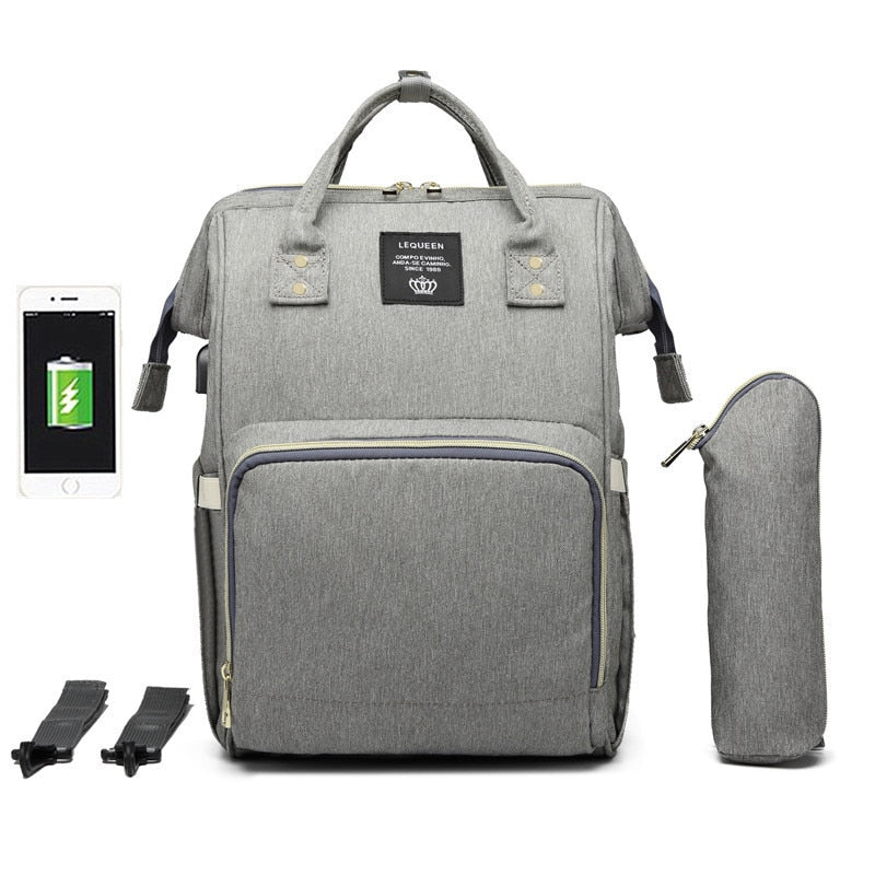 "Spacious and Stylish Large Diaper Bag"
