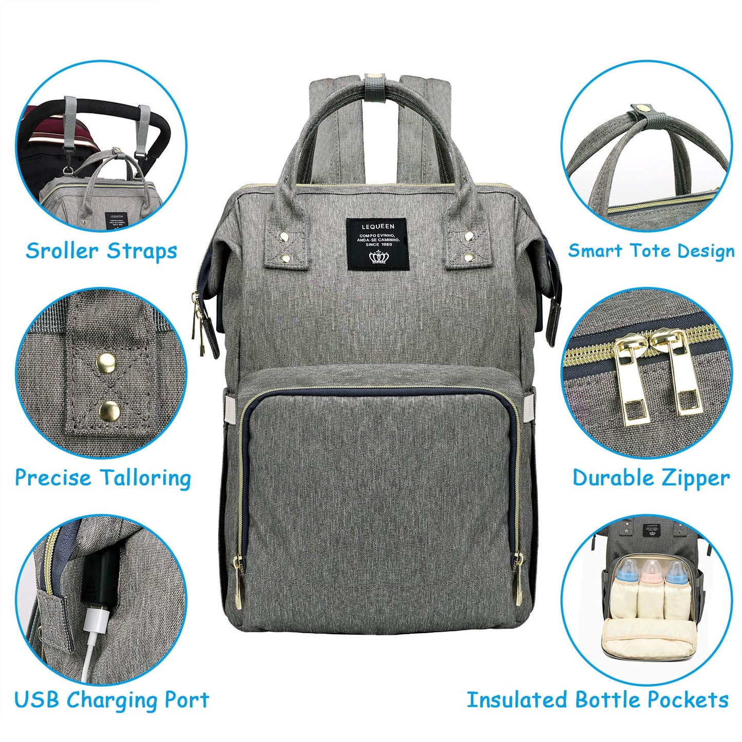 "Modern Large Diaper Bag - Everything Amazing"