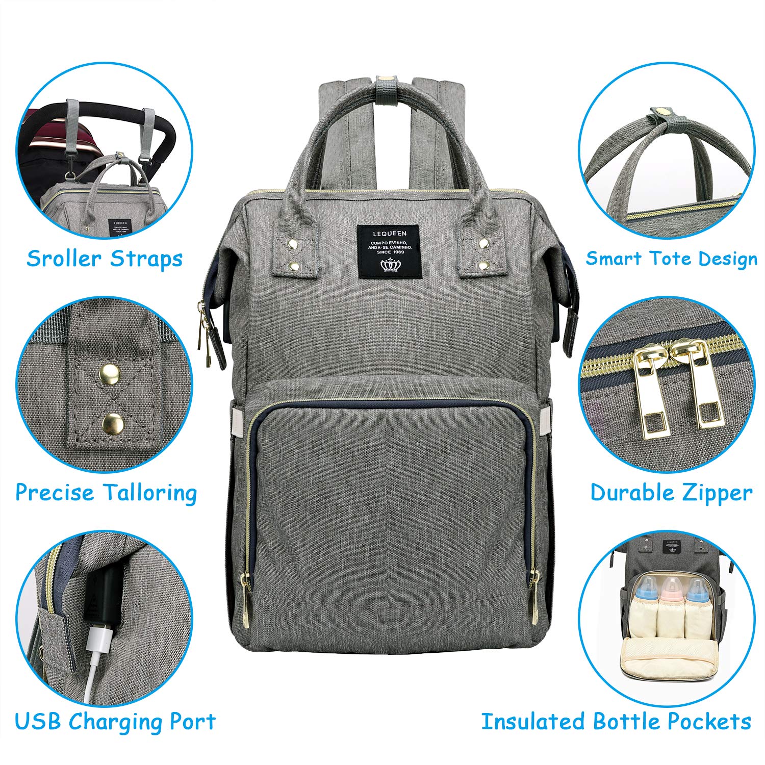"Modern Large Diaper Bag - Everything Amazing"