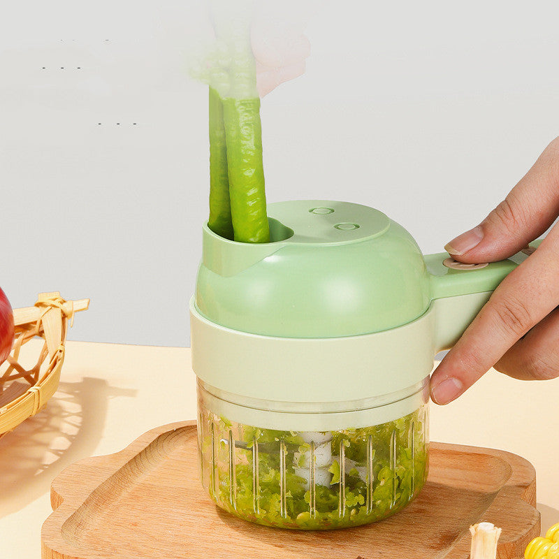 Multifunctional Electric Vegetable Slicer – USB Charging, Stainless Steel Blade, Carrot & Potato Chopper, Kitchen Fruit & Salad Cutter
