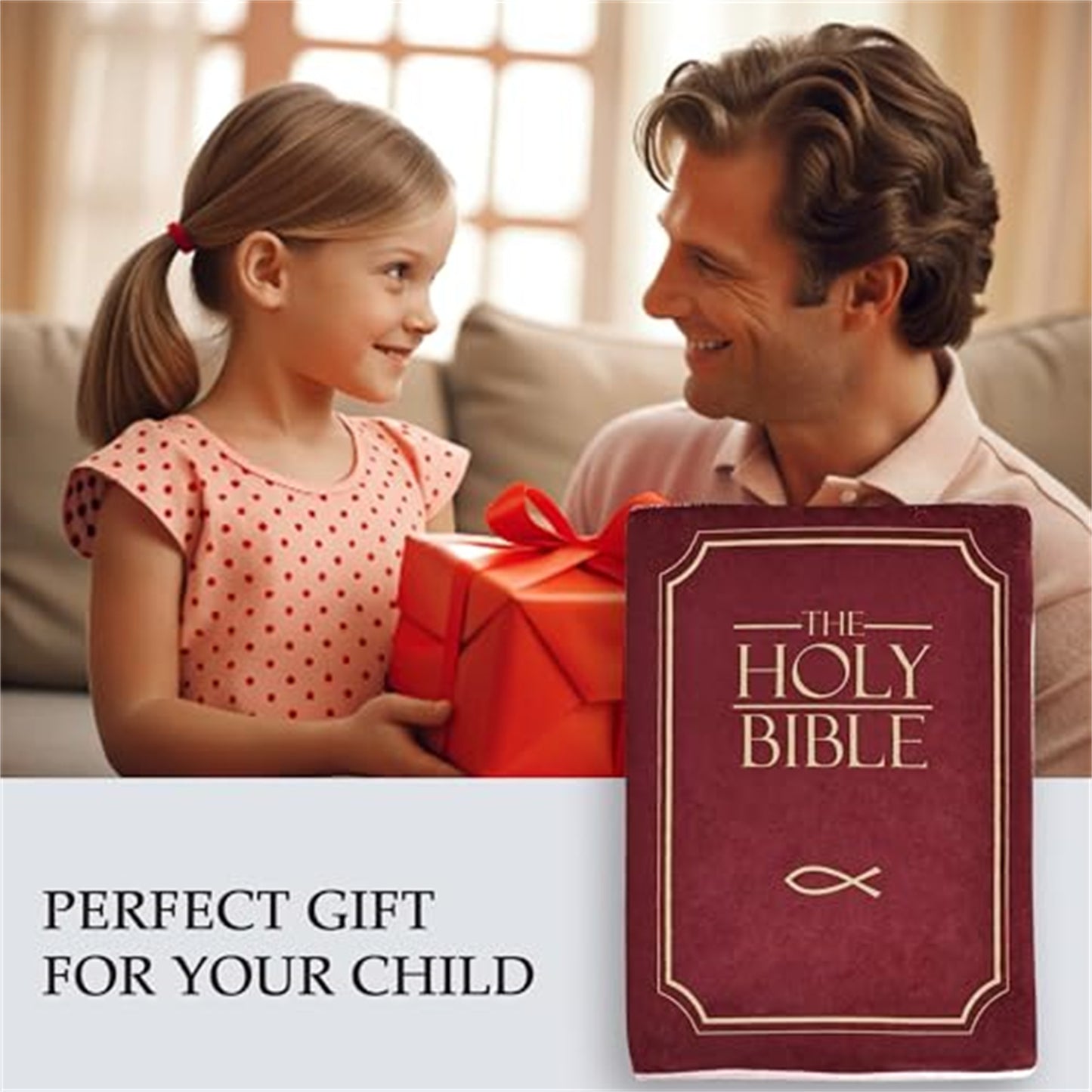 Stuffed Memory Sponge Bible Pillow Plush Toy – Best Christian Gift for Kids