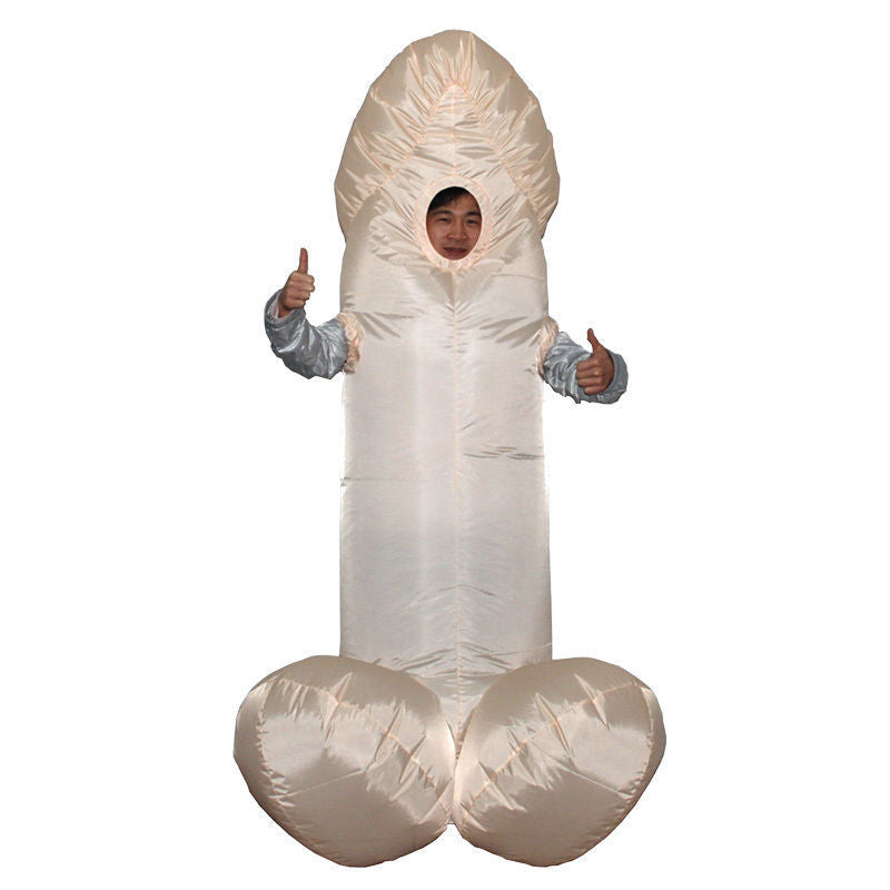 Hilarious Ride-On Inflatable Dinosaur Costume – Funny Chair Illusion Suit for Adults
