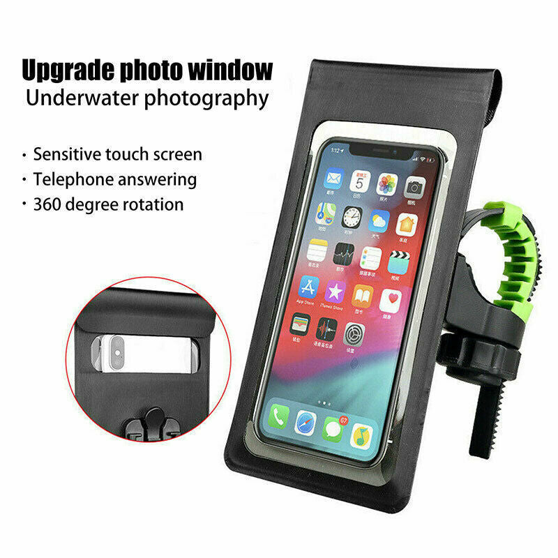 Bicycle & Motorbike Waterproof Phone Case Mount – 360° Rotating Holder