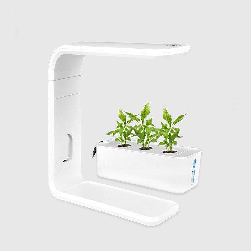 Indoor Hydroponic Smart Plant Planter | Home Office Vegetable Planter with LED Grow Light