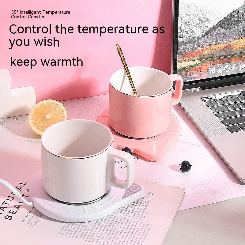 Intelligent Thermal Heating Mat for Hot Drinks - USB-Powered Heated Coaster