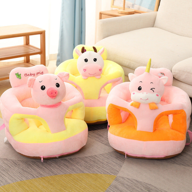 Adorable Baby Sofa Chair | Anti-Rollover Plush Seat for Learning & Play