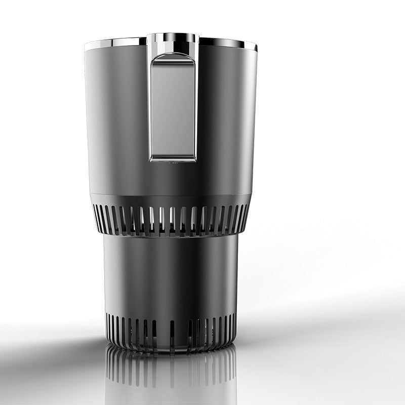 2-in-1 Smart Car Cup Holder – 12V Heating & Cooling Mug with Digital Display | Car Drink Warmer & Mini Refrigerator
