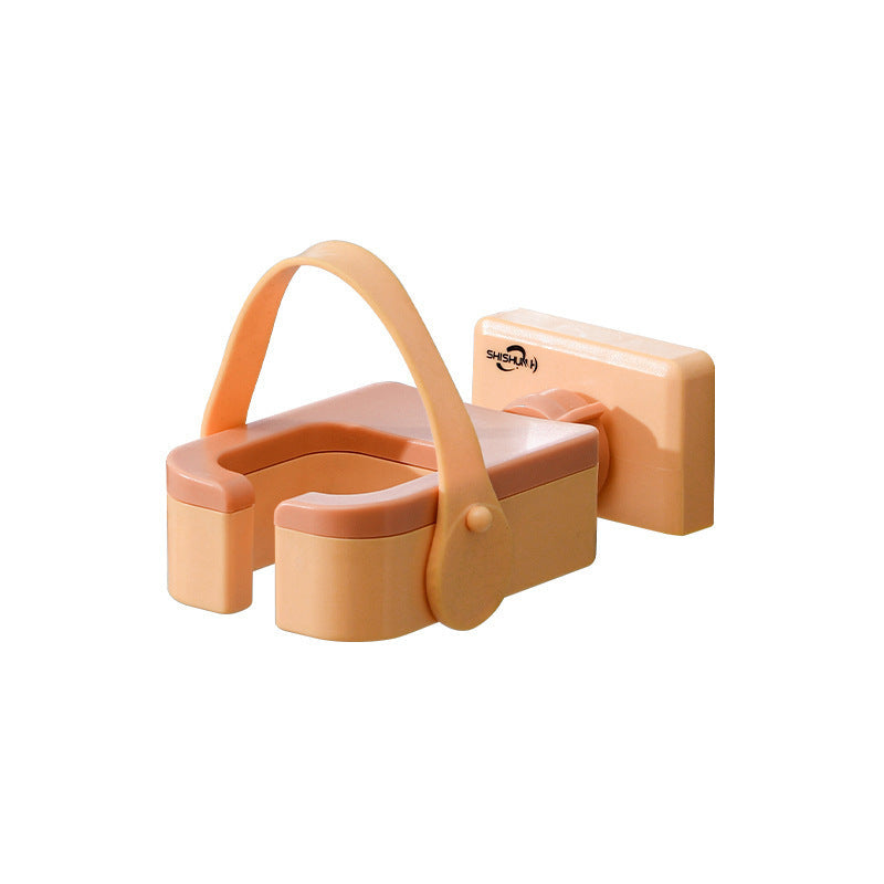 Hair Dryer Wall-Mounted Rack – Punch-Free, Rotatable, Multifunctional Blower Storage for Bathroom & Toilet