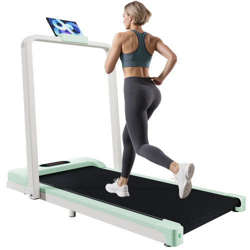 Folding Under Desk Treadmill for Home Office – Portable Walking & Running Machine with Bluetooth, Remote, LCD Display, and Phone Holder