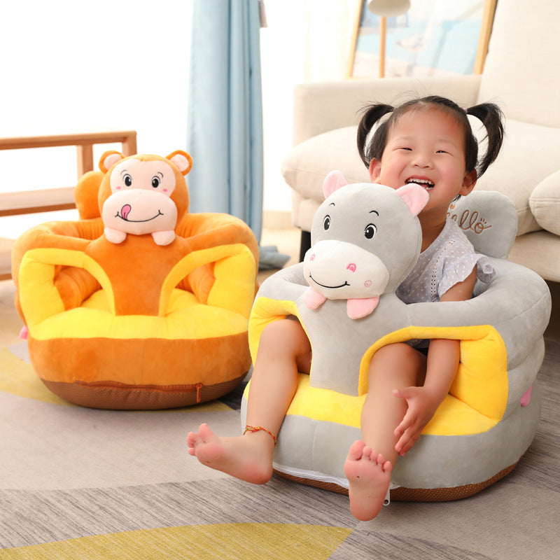 Adorable Baby Sofa Chair – Anti-Rollover Plush Seat for Learning & Play, Comfortable and Safe Baby Seat for Early Development