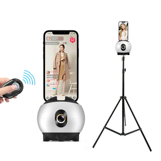 AI Face Recognition Camera Stabilizer with Auto-Tracking PTZ and 360° Rotation for iPhone & Android