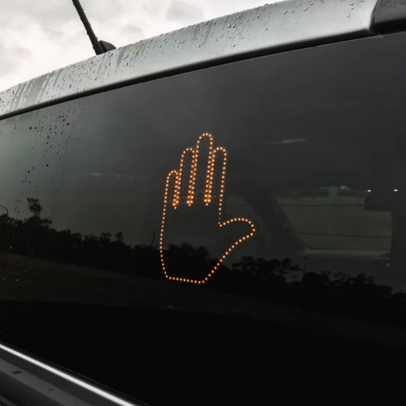 Funny LED Gesture Light for Cars | Illuminated Middle Finger Gesture with Remote Control