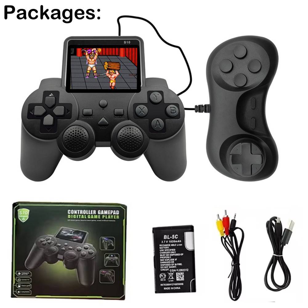 Classic Retro Handheld Video Game Console with 520 Built-in Games, TV Output, Dual Player Mode