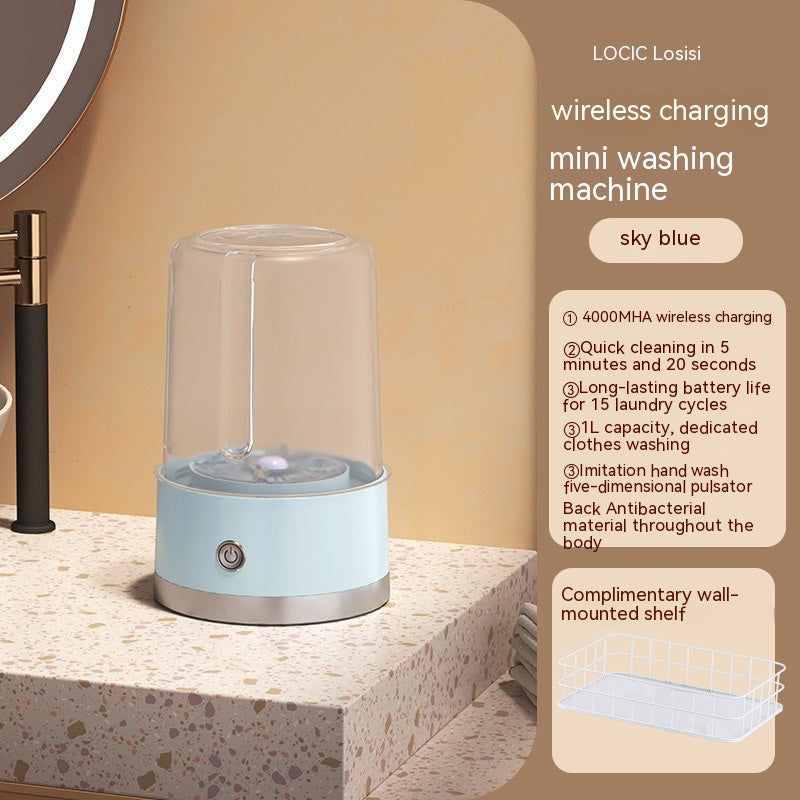 Wireless Charging Mini Laundry Cup – Portable and Waterproof Washing Machine