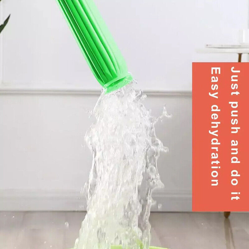 2-in-1 Self-Wringing Mop – Dehydrated Microfiber Twist Mop with 360° Rotating Head for Effortless Home Cleaning